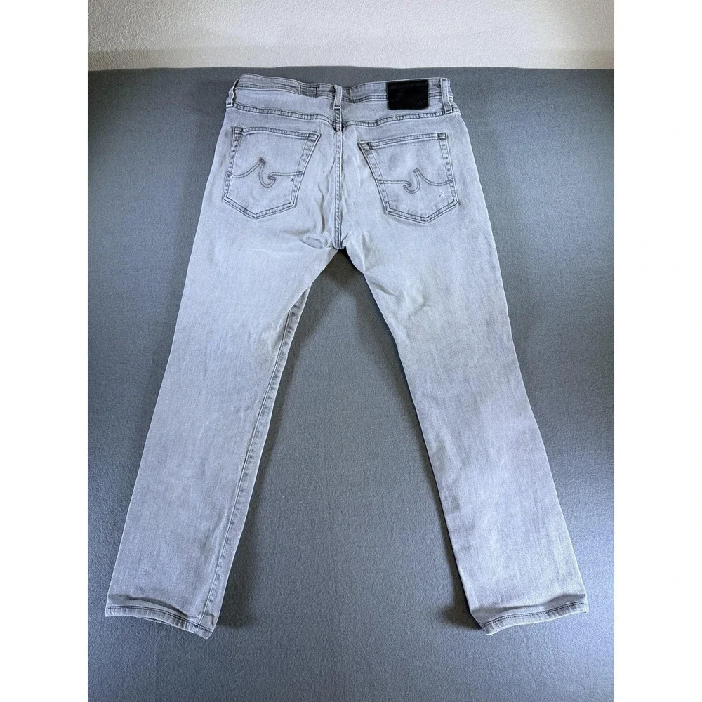 AG Adriano Goldschmied Jeans Mens 32x26 Light Gray Everett Slim‎ Straight Denim